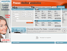 Tablet Screenshot of anuncios.pneus-online.pt